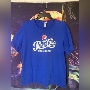 Pepsi XL Blue vintage style graphic tee